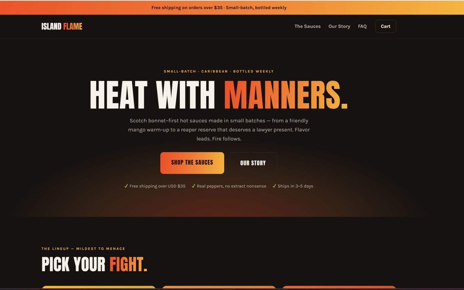 Storefront demo screenshot